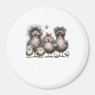 Funny Chicken Classic Retro Style Magnet