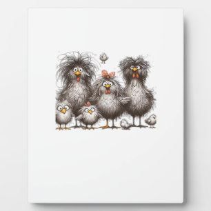 Funny Chicken Classic Retro Style Plaque