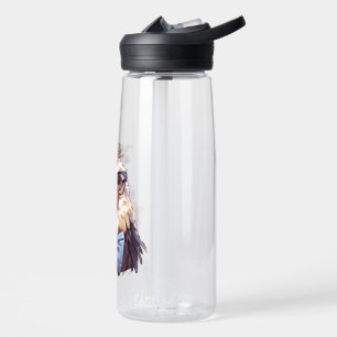 Funny Chicken Cluck Cluck Laugh Chickens of Instag Water Bottle