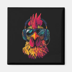 Funny Chicken Cool Graffiti Urn Art Street _1 Magnet