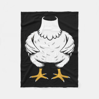 Funny Chicken Costume Body Headless Animal Joke Te Fleece Blanket