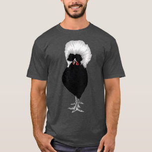 funny chicken  Cute Polish Chicken t famer farming T-Shirt