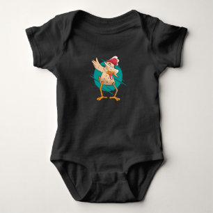 Funny Chicken Dance Baby Bodysuit