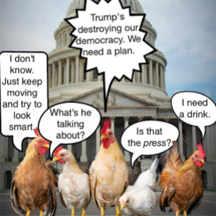 Funny Chicken Democrats Political Humour T-Shirt