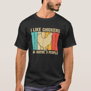 Funny Chicken Design Chicken Lover Men Women Farme T-Shirt
