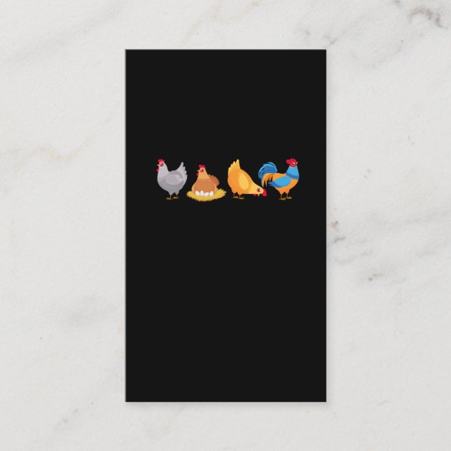 Funny Chicken Eggs Hen Farm Enthusiast Business Card (Front)