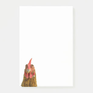 Funny Chicken Face Post-it Notes