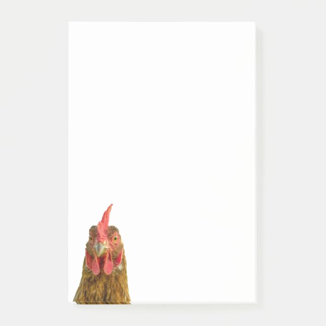 Funny Chicken Face Post-it Notes (Front)