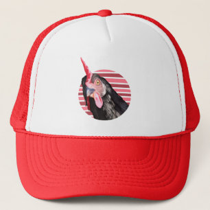 Funny Chicken Face Trucker Hat
