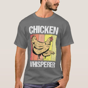 Funny Chicken Farmer Chicken Lover Retro Chicken W T-Shirt