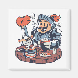 Funny Chicken Food Pun Magnet