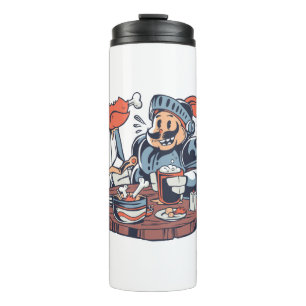 Funny Chicken Food Pun Thermal Tumbler