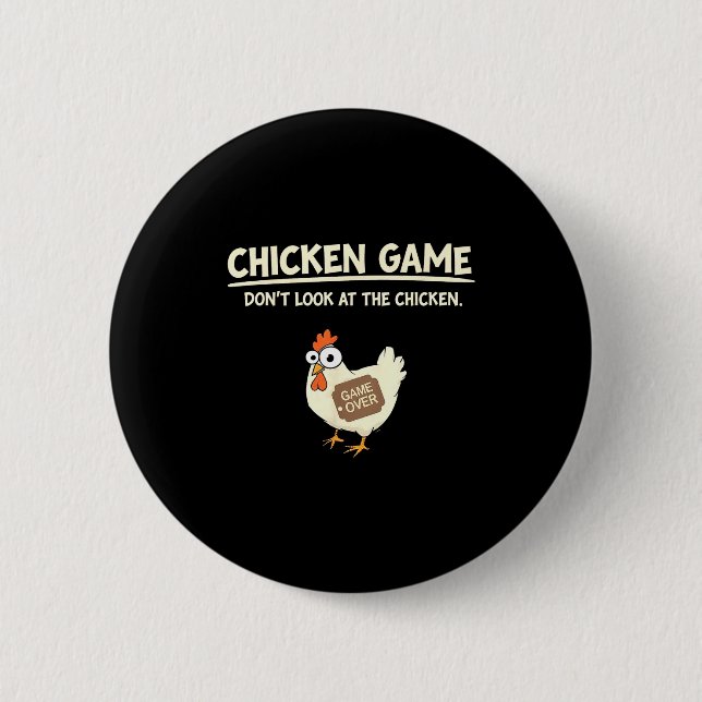 Funny Chicken Game Design Ltd Uni Chicken Game_ Do 2 Inch Round Button (Front)
