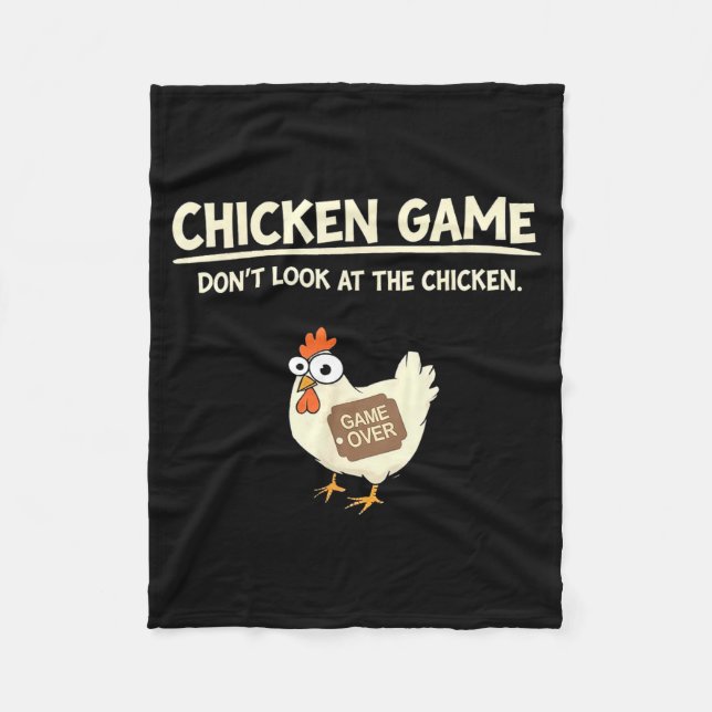 Funny Chicken Game Design Ltd Uni Chicken Game_ Do Fleece Blanket (Front)