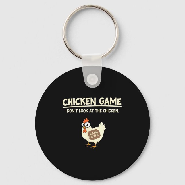 Funny Chicken Game Design Ltd Uni Chicken Game_ Do Keychain (Front)