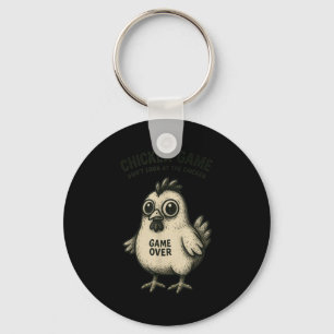 Funny Chicken Game Graphic Tee Men Women Teens Boy Keychain