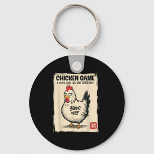 Funny Chicken Game Shirts Boys Men Teen Japanese A Keychain