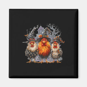 Funny Chicken Halloween Costume Spooky Season Chic Magnet