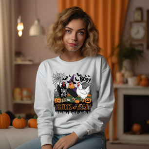 Funny Chicken Halloween Costume Spooky Season Sweatshirt