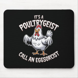 Funny Chicken Halloween Shirt Poultrygeist Call Eg Mouse Pad