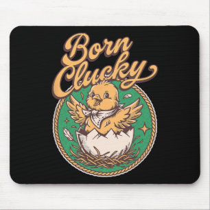 Funny Chicken Heist Coops Boss Don Rooster Born Cl Mouse Pad