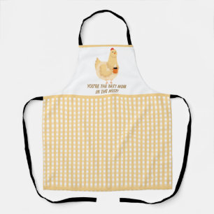 Funny Chicken Hen Mother Humour Farm Mom Mommy Apron