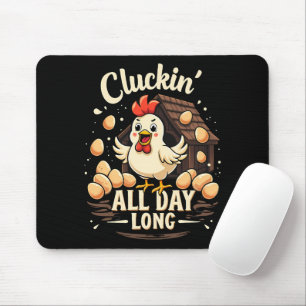 Funny Chicken Humour Rustic Farm Life Mouse Pad