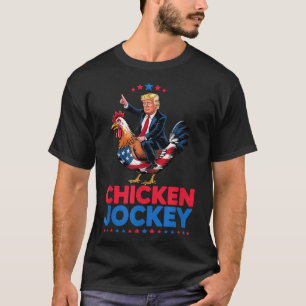 Funny Chicken Jockey Trump Meme  T-Shirt