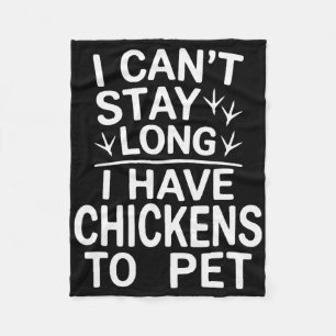 Funny Chicken Joke Sarcastic Snarky Humour Humour Fleece Blanket