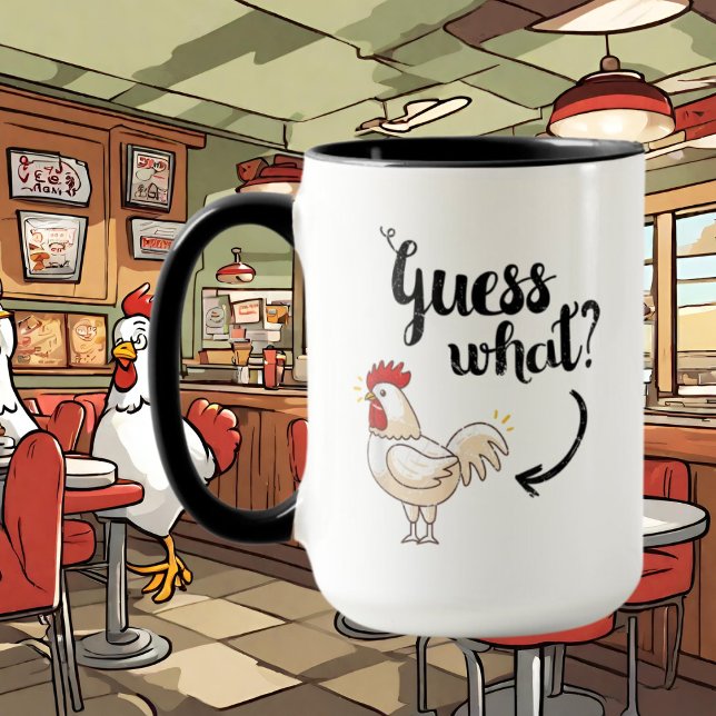 funny chicken lovers add monogram mug (Creator Uploaded)