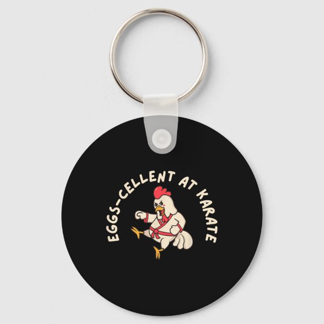 Funny Chicken Mode  Keychain (Front)