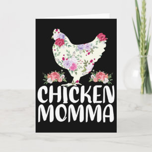 Funny Chicken Momma Shirt For Women Mother's Day Card