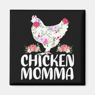 Funny chicken momma shirt for women mother's day  magnet