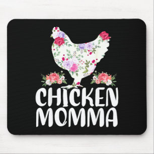 Funny chicken momma shirt for women mother's day  mouse pad