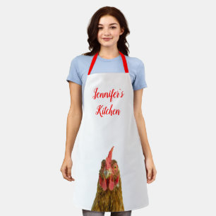 Funny Chicken Name All-Over Print Apron