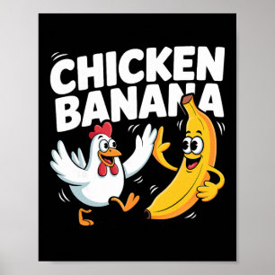 Funny Chicken Nana Dance Poster