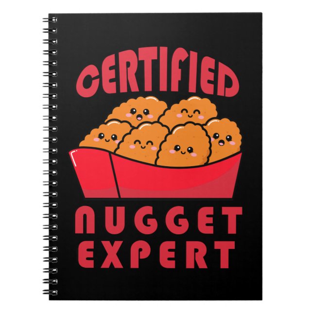 Funny Chicken Nugget Expert Nug Life Notebook (Front)