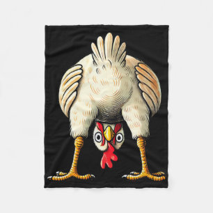 Funny Chicken Owner Hen Decoration Costume Outfit Fleece Blanket