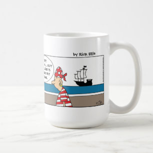 Funny Chicken Pirate Coffee Mug