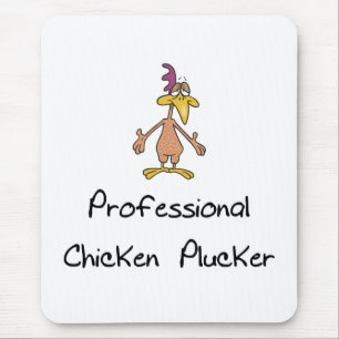 Funny Chicken Plucker Mouse Pad. Pad
