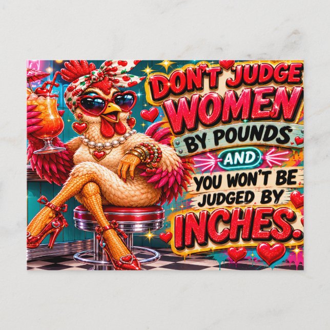 Funny Chicken Postcard (Front)