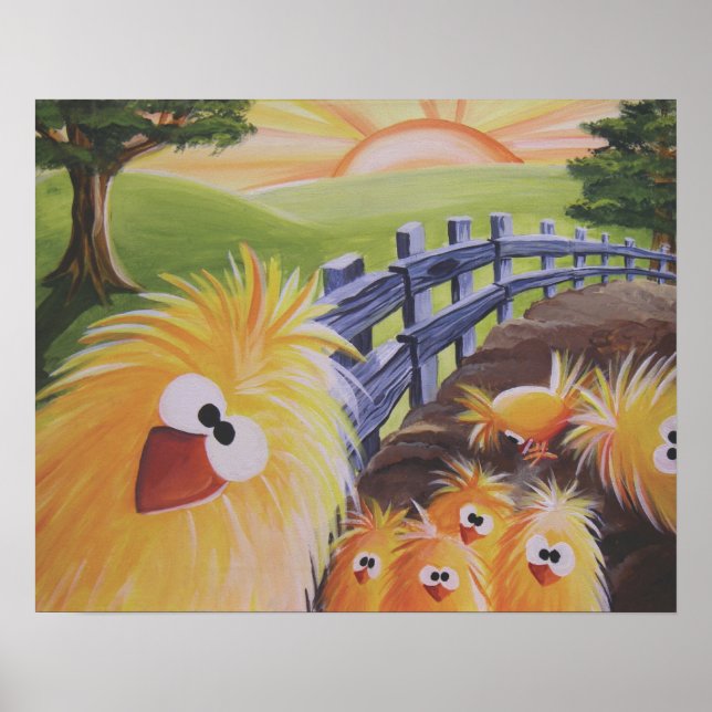 Funny Chicken Poster 16x20 (Front)