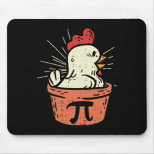 Funny Chicken Pot Pi Shirt Day Pie Math Lover Geek Mouse Pad