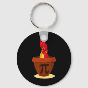 Funny Chicken Pot Pie - Chicken Pi Day 2019 Shirt Keychain