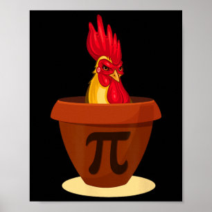 Funny Chicken Pot Pie - Chicken Pi Day 2019 Shirt  Poster