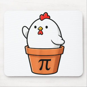 Funny Chicken Pot Pie Happy Pi Day 3.14 Math Teach Mouse Pad