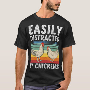 Funny Chicken Poultry Farm Animal Farmer Hen Men W T-Shirt