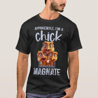 Funny Chicken Pun, Backyard Chick Magnate Farmer T-Shirt