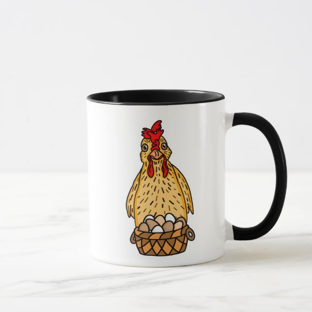 Funny Chicken Pun | Chicken Quote Humour Mug (Right)