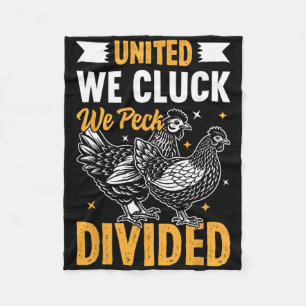 Funny Chicken Raising Design For Ckyard Poultry Lo Fleece Blanket